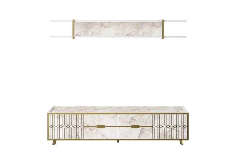 Ocotla Tv-bänk 179,8 cm - Vit - Möbler - TV- & Mediamöbler - TV bänk & mediabänk