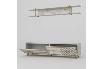 Ocotla Tv-bänk 179,8 cm - Vit - Möbler - TV- & Mediamöbler - TV bänk & mediabänk