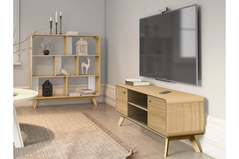 Olivet Tv-bänk 140 cm - Natur - Möbler - TV- & Mediamöbler - TV bänk & mediabänk