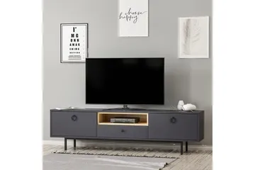 Papias Tv-bänk 180 cm - Antracit - Möbler - TV- & Mediamöbler - TV bänk & mediabänk