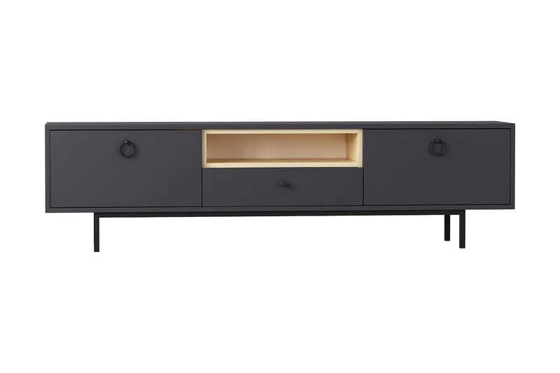 Papias Tv-bänk 180 cm - Antracit - Möbler - TV- & Mediamöbler - TV bänk & mediabänk