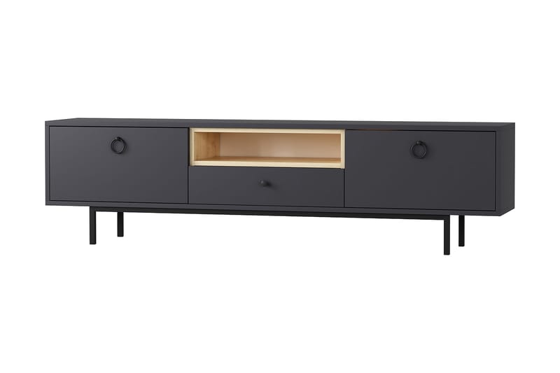 Papias Tv-bänk 180 cm - Antracit - Möbler - TV- & Mediamöbler - TV bänk & mediabänk