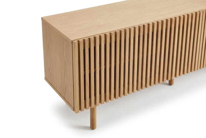 Peyra Ribbad Tv-bänk 160 cm - Natur - Möbler - TV- & Mediamöbler - TV bänk & mediabänk