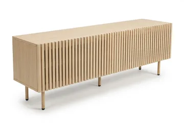 Peyra Ribbad Tv-bänk 160 cm - Natur - Möbler - TV- & Mediamöbler - TV bänk & mediabänk
