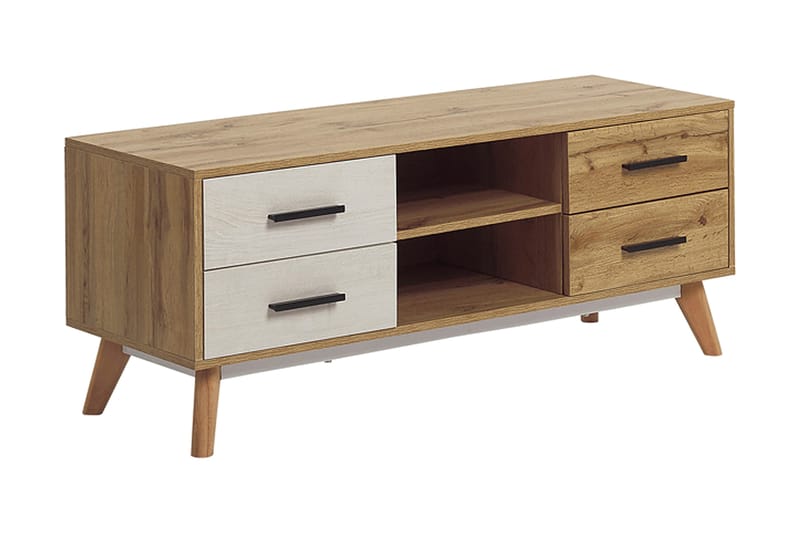 Poblat TV-bänk 120 cm - Vit - Möbler - TV- & Mediamöbler - TV bänk & mediabänk