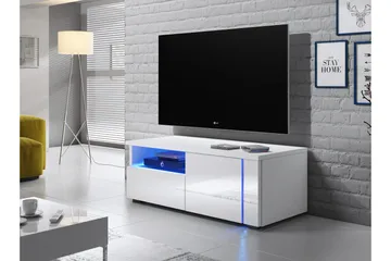 Portvasgo TV-Bänk 100 cm - Vit - Möbler - TV- & Mediamöbler - TV bänk & mediabänk