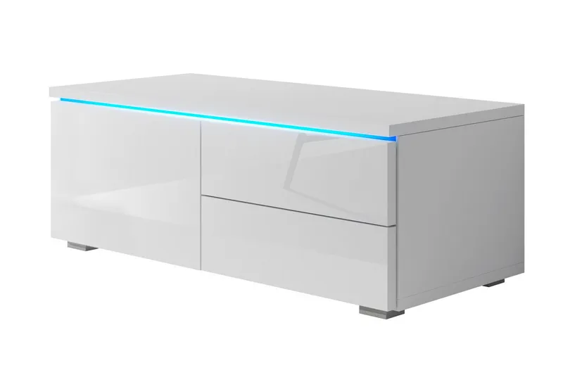 Portvasgo TV-Bänk 100 cm - Vit - Möbler - TV- & Mediamöbler - TV bänk & mediabänk