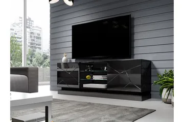 Qiu Tv-bänk 160 cm - Svart - Möbler - TV- & Mediamöbler - TV bänk & mediabänk