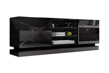 Qiu Tv-bänk 160 cm - Svart - Möbler - TV- & Mediamöbler - TV bänk & mediabänk