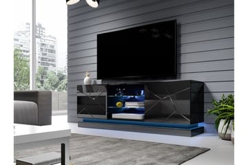 Qiu Tv-bänk 160 cm - Svart - Möbler - TV- & Mediamöbler - TV bänk & mediabänk