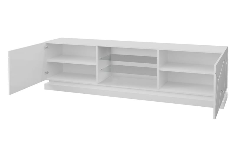 Qiu TV-bänk 40x200 cm - Vit/Högglans - Möbler - TV- & Mediamöbler - TV bänk & mediabänk