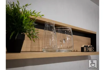 Quant 41x155 cm - Ek/Svart - Möbler - TV- & Mediamöbler - TV bänk & mediabänk