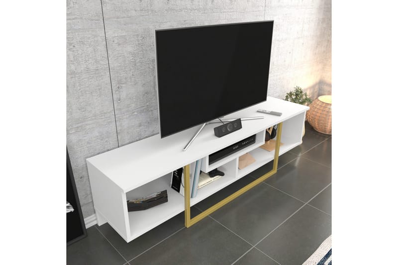 Rinorea Tv-bänk 150x40 cm - Vit - Möbler - TV- & Mediamöbler - TV bänk & mediabänk