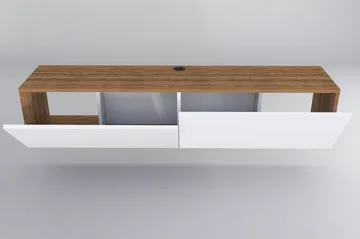 Rinorea Tv-bänk 159,7x34,1 cm - Vit - Möbler - TV- & Mediamöbler - TV bänk & mediabänk