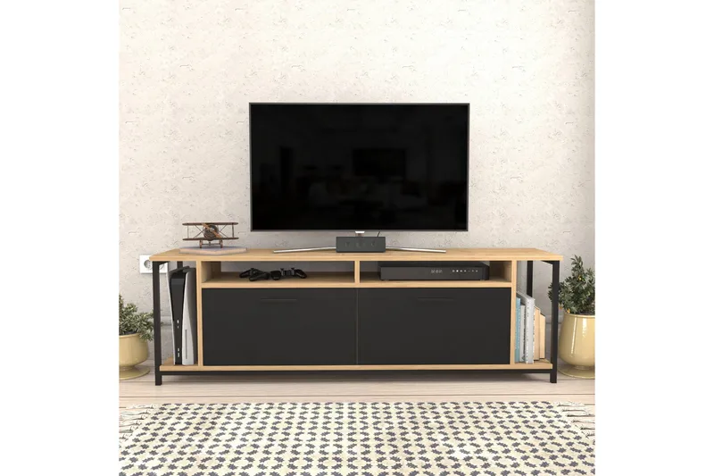 Rinorea Tv-bänk 160x50,8 cm - Brun - Möbler - TV- & Mediamöbler - TV bänk & mediabänk