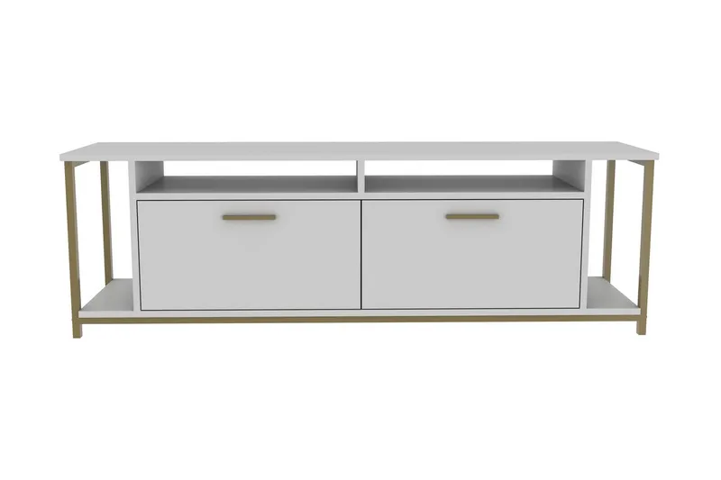 Rinorea Tv-bänk 160x50,8 cm - Vit - Möbler - TV- & Mediamöbler - TV bänk & mediabänk