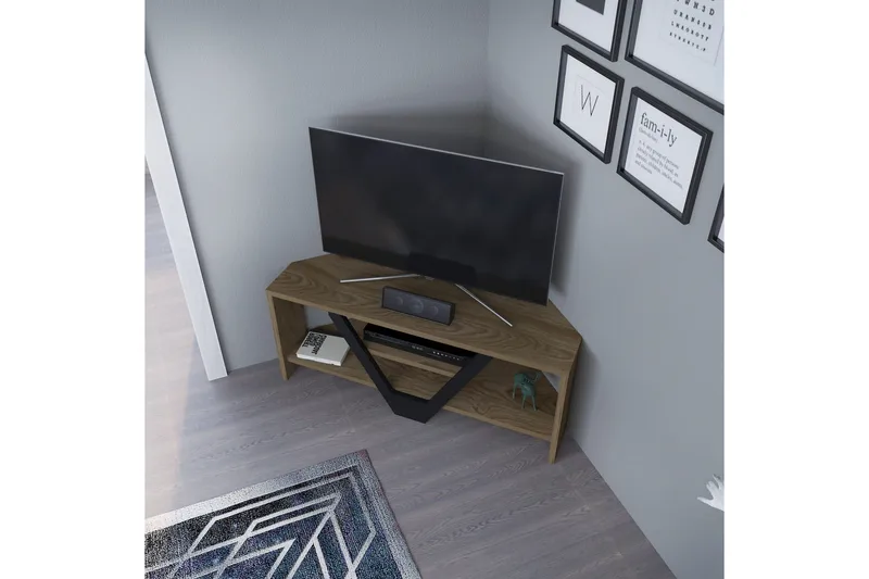 Rinorea Tv-bänk 90x36,8 cm - Brun - Möbler - TV- & Mediamöbler - TV bänk & mediabänk