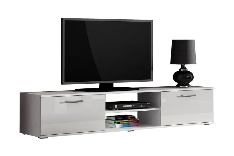 Ruskelsby TV-bänk 180 cm NO_BRAND White||Grey - Möbler - TV- & Mediamöbler - TV bänk & mediabänk