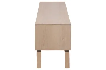 Sakie Golvstående Tv Bänk 160 cm med Förvaring i Ljust Trä - Ljusbeige - Möbler - TV- & Mediamöbler - TV bänk & mediabänk