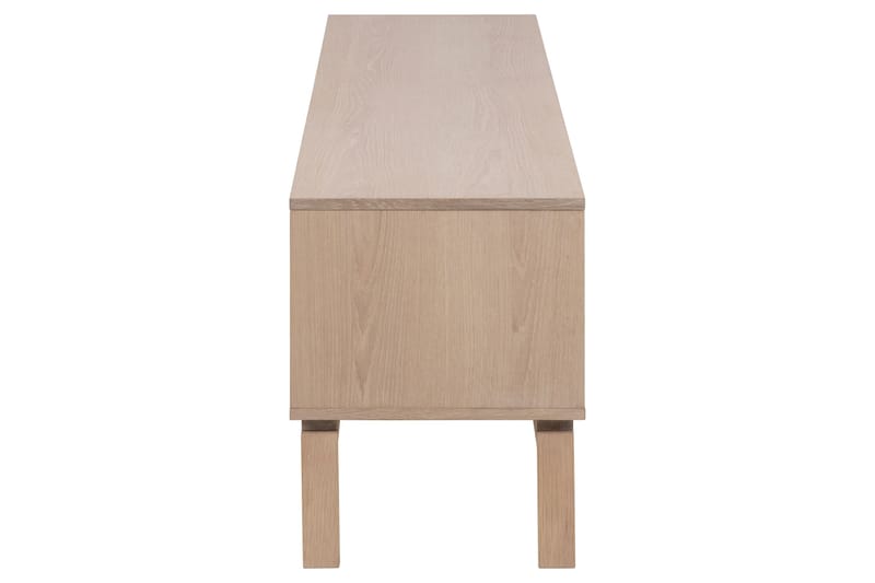 Sakie Golvstående Tv Bänk 160 cm med Förvaring i Ljust Trä - Ljusbeige - Möbler - TV- & Mediamöbler - TV bänk & mediabänk