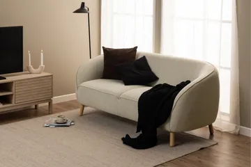 Sakie Golvstående Tv Bänk 160 cm med Förvaring i Ljust Trä - Ljusbeige - Möbler - TV- & Mediamöbler - TV bänk & mediabänk