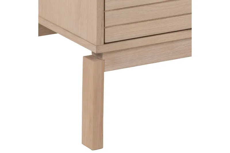 Sakie Golvstående Tv Bänk 160 cm med Förvaring i Ljust Trä - Ljusbeige - Möbler - TV- & Mediamöbler - TV bänk & mediabänk