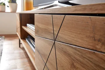 Seddik Tv-bänk 45x160 cm Rektangulär - Brun - Möbler - TV- & Mediamöbler - TV bänk & mediabänk