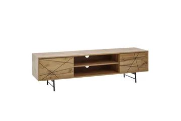 Seddik Tv-bänk 45x160 cm Rektangulär - Brun - Möbler - TV- & Mediamöbler - TV bänk & mediabänk