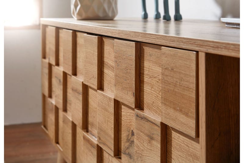 Seddik Tv-bänk 51x160 cm Rektangulär - Brun - Möbler - TV- & Mediamöbler - TV bänk & mediabänk