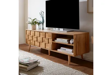 Seddik Tv-bänk 51x160 cm Rektangulär - Brun - Möbler - TV- & Mediamöbler - TV bänk & mediabänk