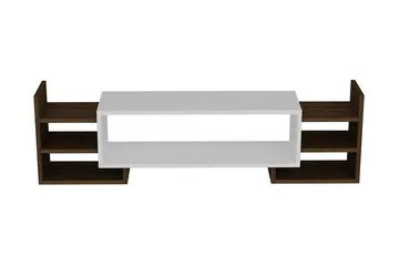 Semoure Tv-bänk 90 cm - Vit/Valnöt - Möbler - TV- & Mediamöbler - TV bänk & mediabänk