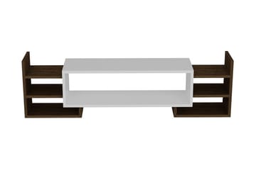 Semoure Tv-bänk 90 cm - Vit/Valnöt - Möbler - TV- & Mediamöbler - TV bänk & mediabänk