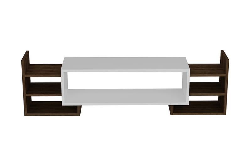 Semoure Tv-bänk 90 cm - Vit/Valnöt - Möbler - TV- & Mediamöbler - TV bänk & mediabänk