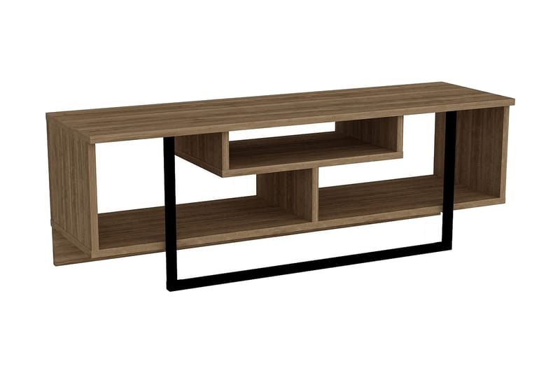 Sholly TV-Bänk 119 cm, Valnöt|Svart