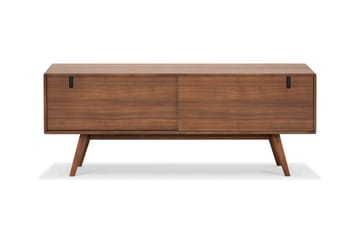 Skagana Tv bänk med Förvaring 50 cm djup 160 cm bred 61,5 cm hög - Valnöt - Möbler - TV- & Mediamöbler - TV bänk & mediabänk