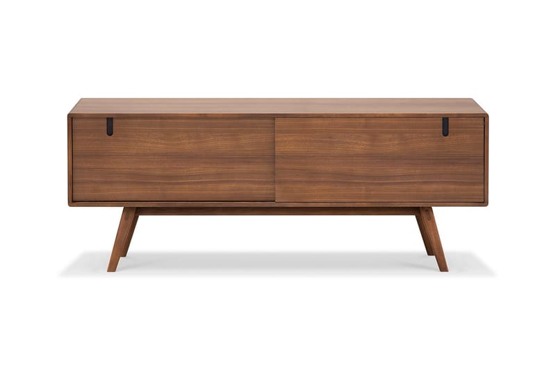 Skagana Tv bänk med Förvaring 50 cm djup 160 cm bred 61,5 cm hög - Valnöt - Möbler - TV- & Mediamöbler - TV bänk & mediabänk