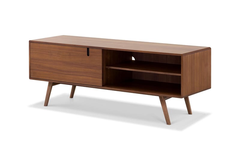Skagana Tv bänk med Förvaring 50 cm djup 160 cm bred 61,5 cm hög - Valnöt - Möbler - TV- & Mediamöbler - TV bänk & mediabänk