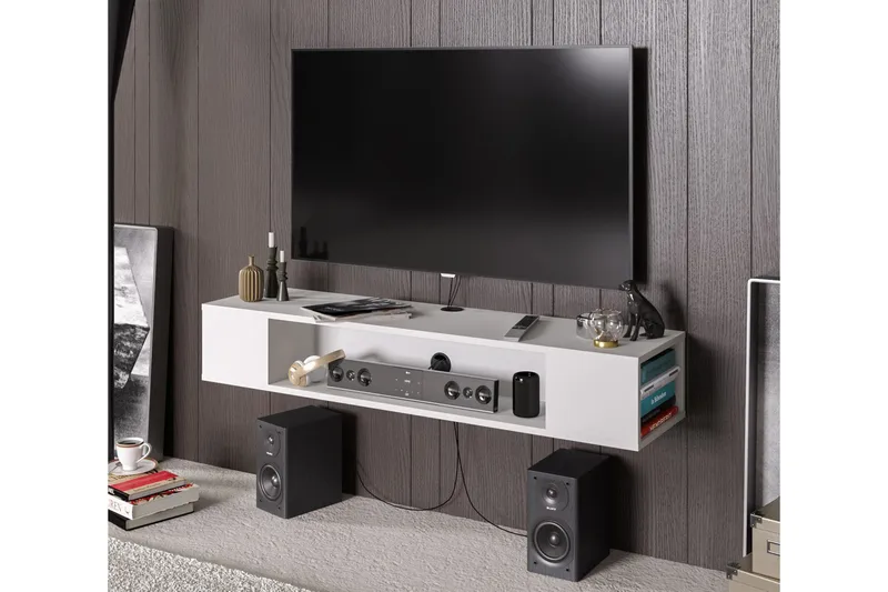 Skuteryd TV-bänk 135 cm - Vit - Möbler - TV- & Mediamöbler - TV bänk & mediabänk