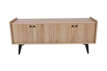 Sogel Tv Bänk 150 cm med Förvaring i Trä - Beige - Möbler - TV- & Mediamöbler - TV bänk & mediabänk