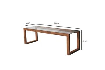 Sqandie Tv-bänk 130 cm - Natur - Möbler - TV- & Mediamöbler - TV bänk & mediabänk