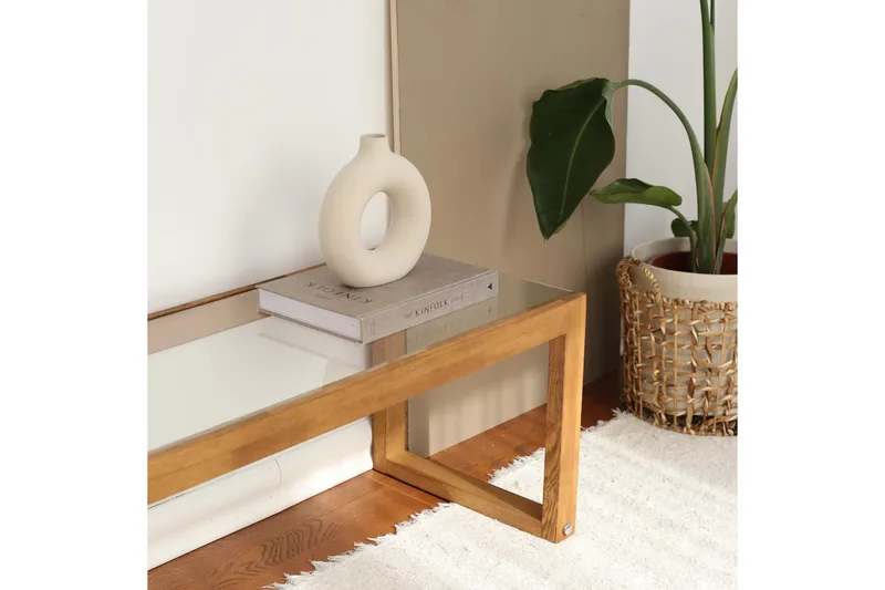 Sqandie Tv-bänk 130 cm - Natur - Möbler - TV- & Mediamöbler - TV bänk & mediabänk