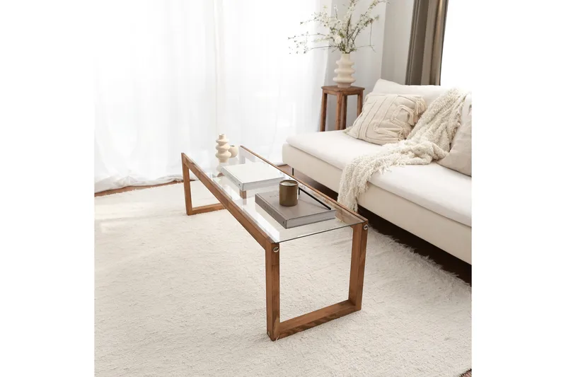 Sqandie Tv-bänk 130 cm - Natur - Möbler - TV- & Mediamöbler - TV bänk & mediabänk