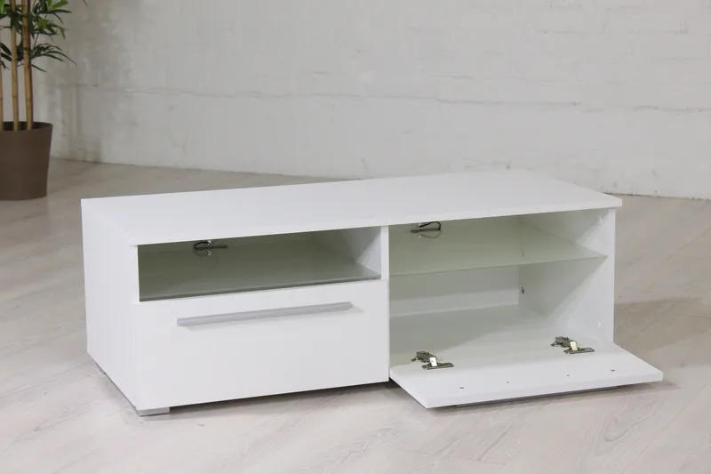 Stockend TV-Bänk 100 cm - Vit - Möbler - TV- & Mediamöbler - TV bänk & mediabänk