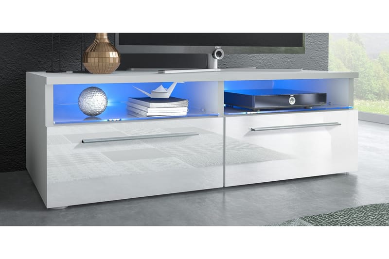 Stockend TV-Bänk 100 cm - Vit - Möbler - TV- & Mediamöbler - TV bänk & mediabänk