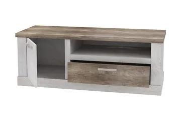 Talebi TV-Bänk 140 cm - Brun/Vit - Möbler - TV- & Mediamöbler - TV bänk & mediabänk