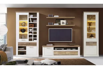 Talebi TV-Bänk 179 cm - Brun/Vit - Möbler - TV- & Mediamöbler - TV bänk & mediabänk