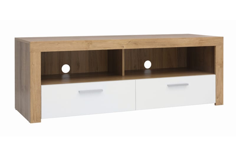 Tarka TV-bänk 135 cm - Trä/natur|Vit - Möbler - TV- & Mediamöbler - TV bänk & mediabänk