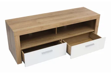 Tarka TV-bänk 135 cm - Trä/natur|Vit - Möbler - TV- & Mediamöbler - TV bänk & mediabänk