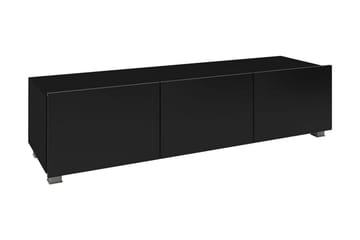 Tessan Golvstående TV Bänk 150 cm med Förvaring i Målat Trä - Svart - Möbler - TV- & Mediamöbler - TV bänk & mediabänk