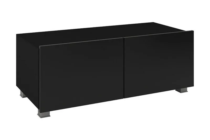 Tessan TV-bänk 100 cm Liten, Svart